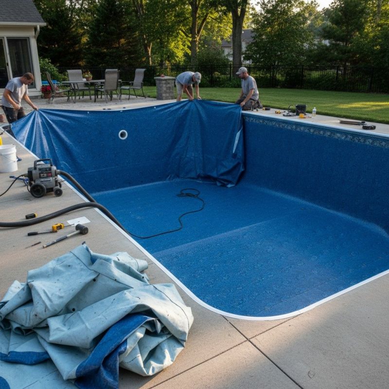 Above Ground Pool Liner Installation