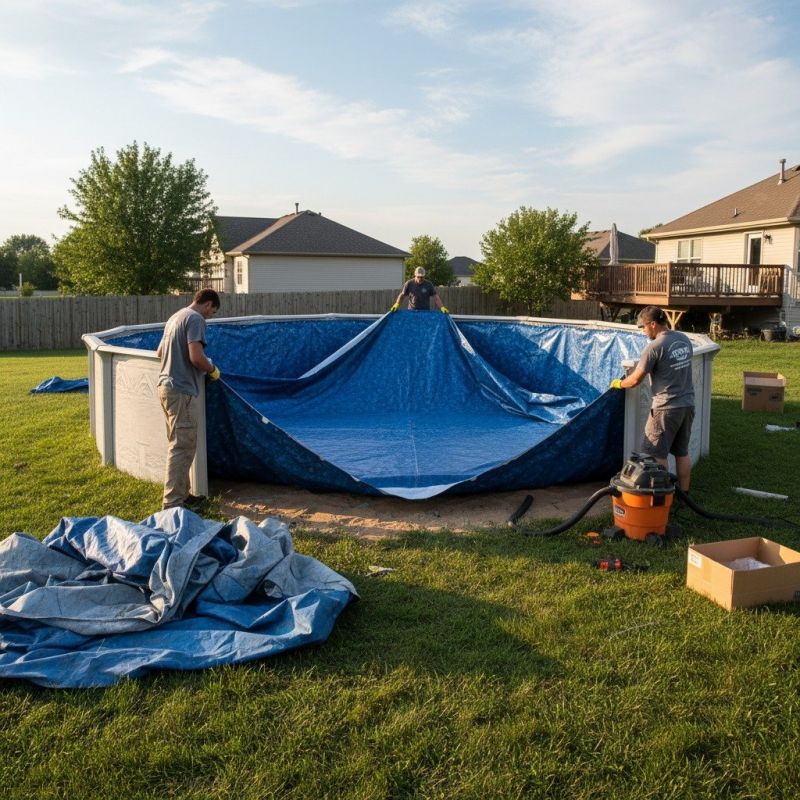 Above Ground Pool Liner Installation