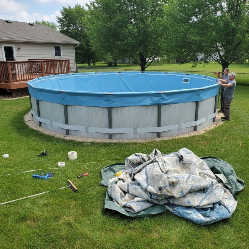 Above Ground Pool Liner Installation