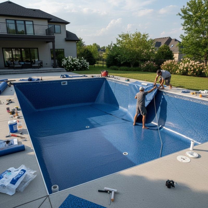 Above Ground Pool Liner Installation