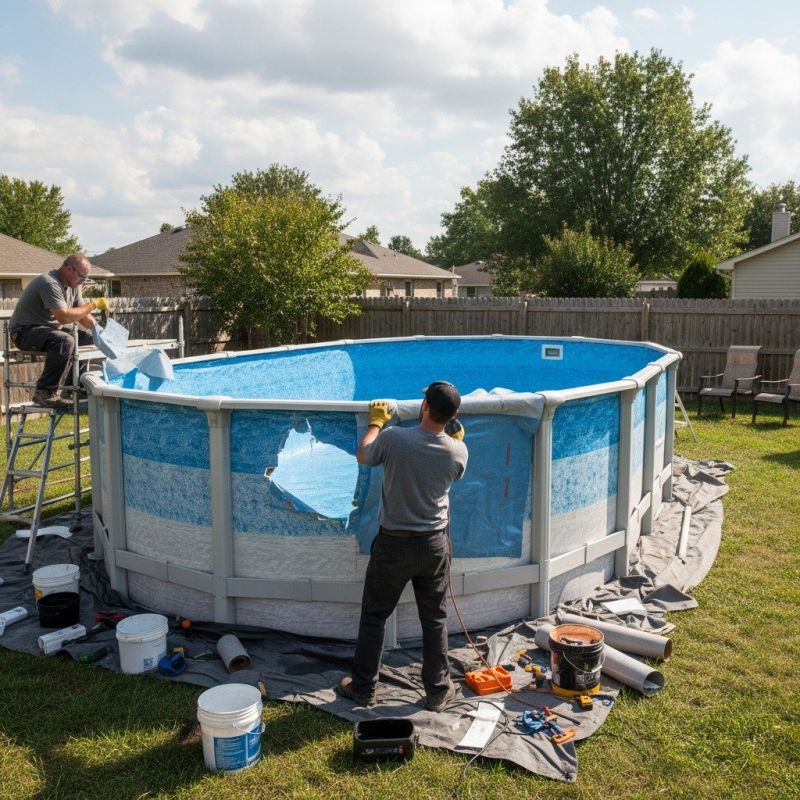 Above Ground Pool Liner Installation